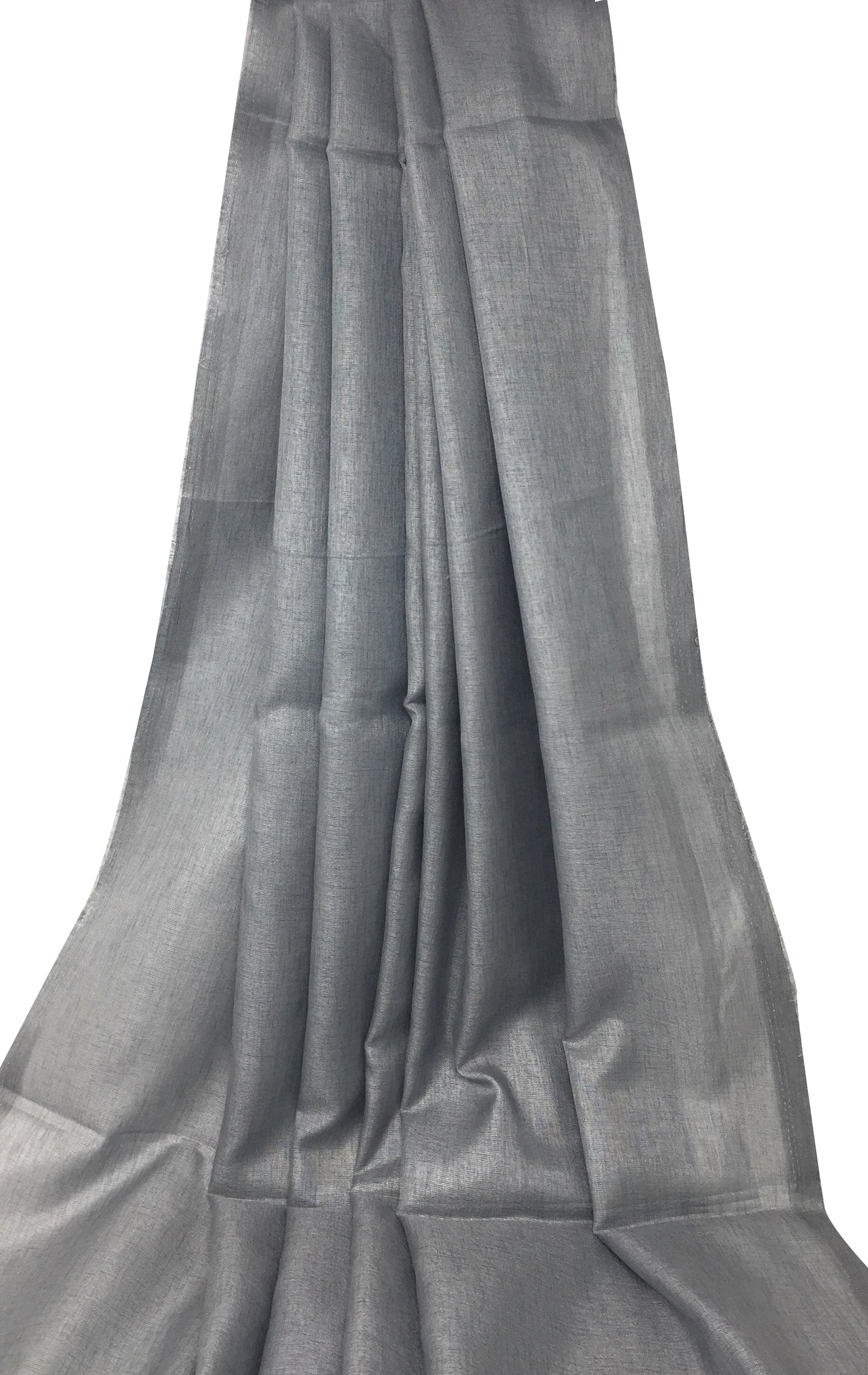 Dupion Silk Fabric Grey Colour