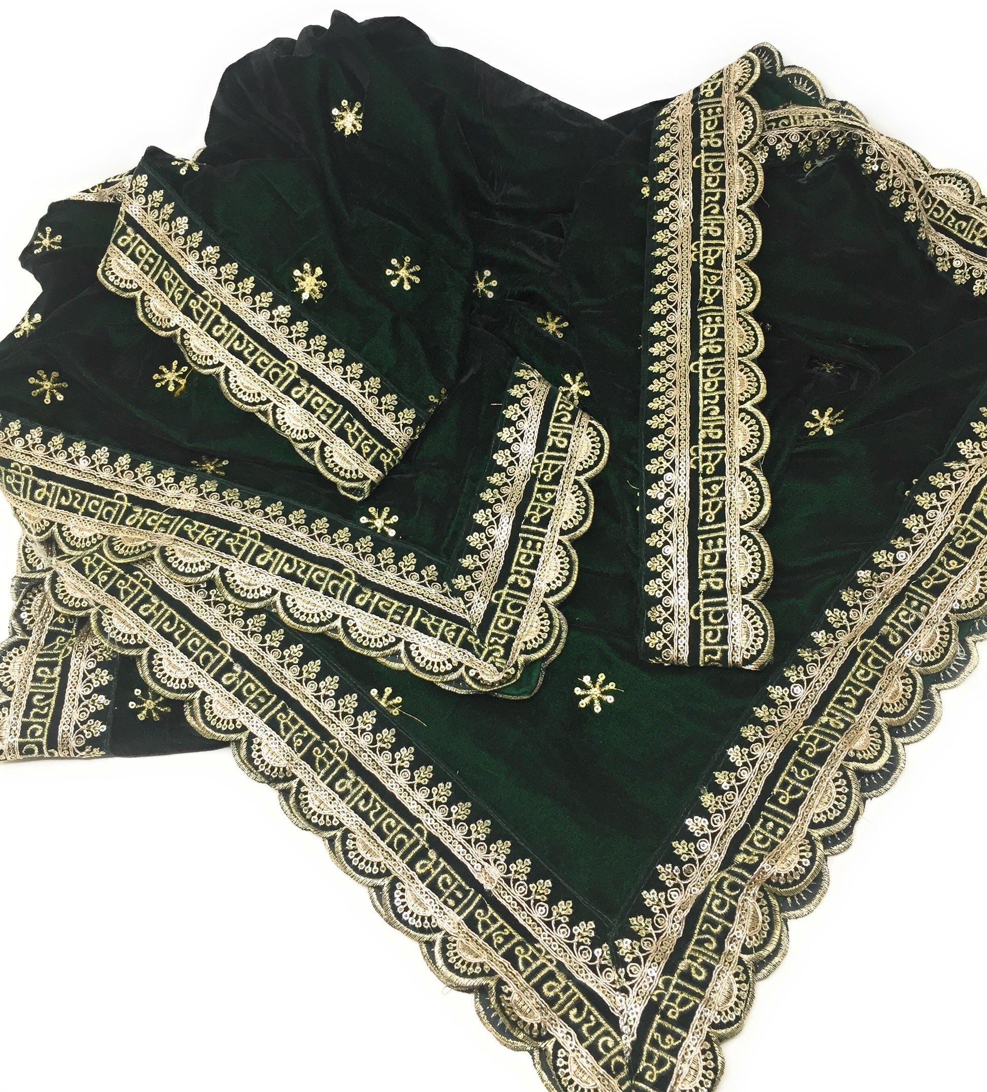 Green Velvet Dupatta