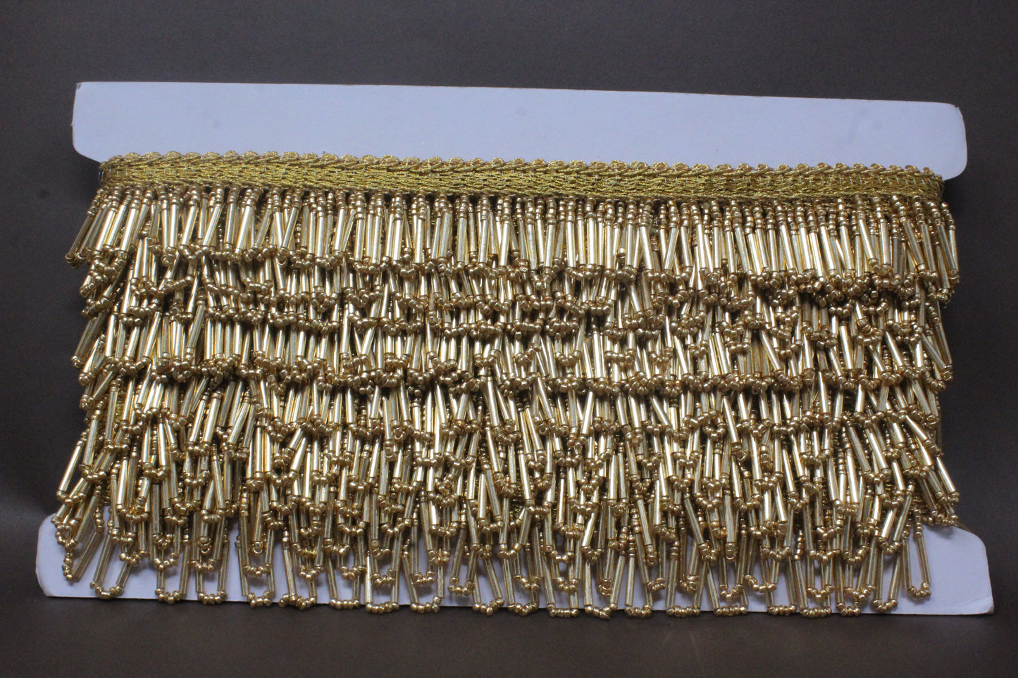 Latkan Lace in Gold Cutdana Beads - 3 Meter