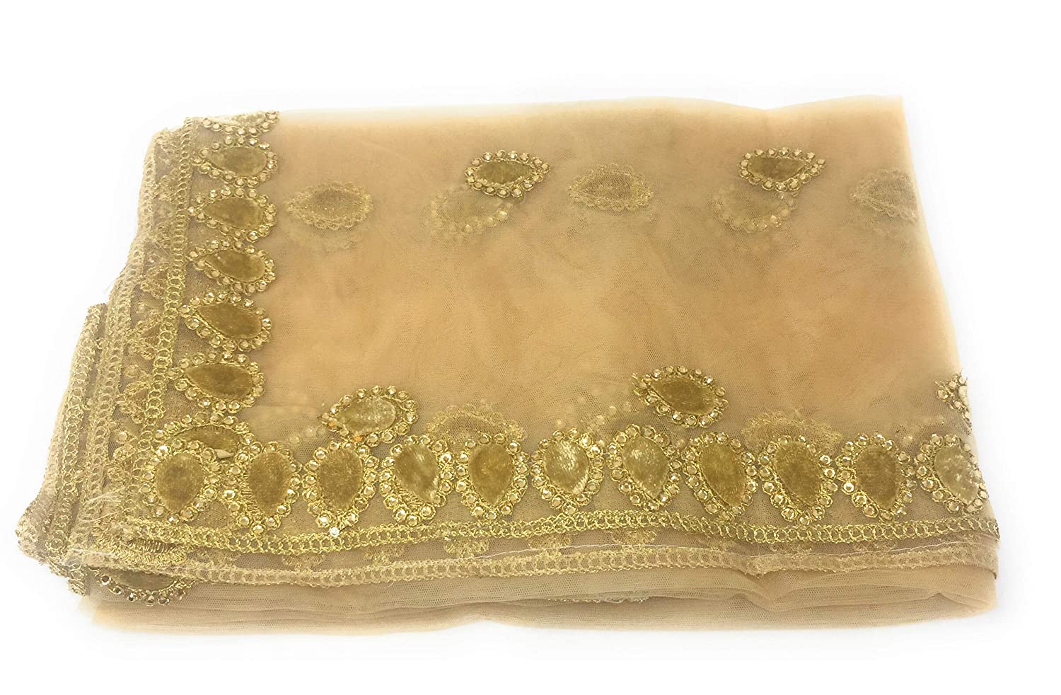 Gold Sequins Embroidered Net Dupatta scarf Bridal Wear - Etsy | Trendy  dresses, New fashion saree, Designer bridal lehenga choli