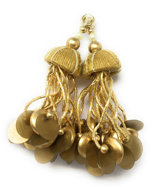 Blouse Latkan Tassel Gold - Set of 2